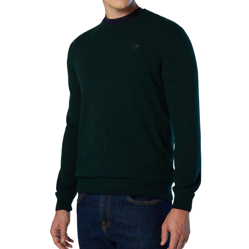 Maglione uomo logo ricamato