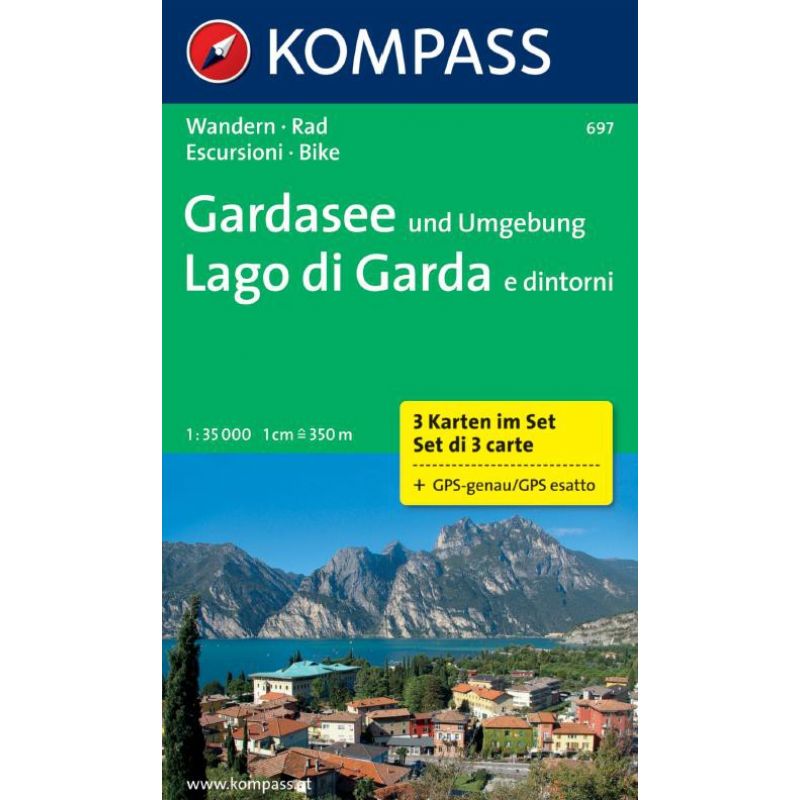 Cartina escursionistica Lago di Garda e d'Intorni 1:35.000