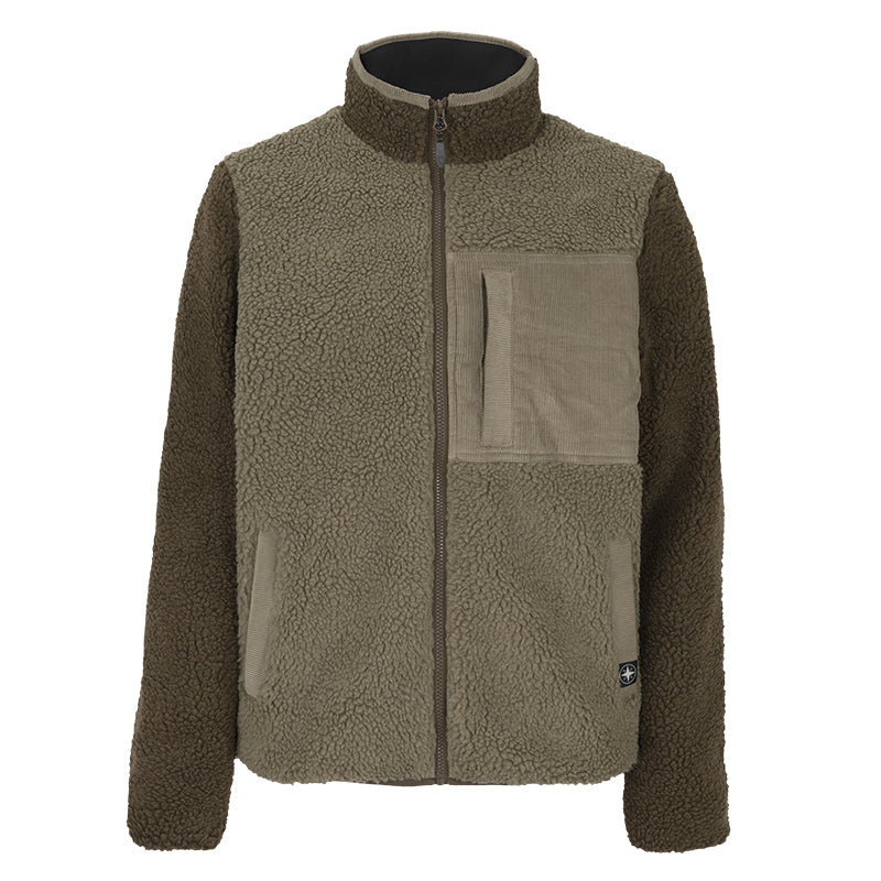 Pile uomo Trobio mock neck orsetto