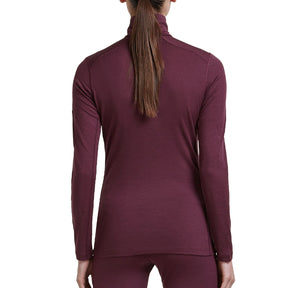 Maglia donna 200 Oasis mezza zip
