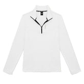 Maglia donna stretch half zip